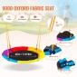 Σετ Swing VEVOR για πίσω αυλή, σετ ταλάντευσης χωρητικότητας 440 lbs, 40" Swing κάθισμα πιατάκι με μεταλλική βάση βαρέως τύπου A-πλαισίου και ρυθμιζόμενο σχοινί, εύκολο στη συναρμολόγηση, σετ αιώρησης εξωτερικού χώρου για παιδιά