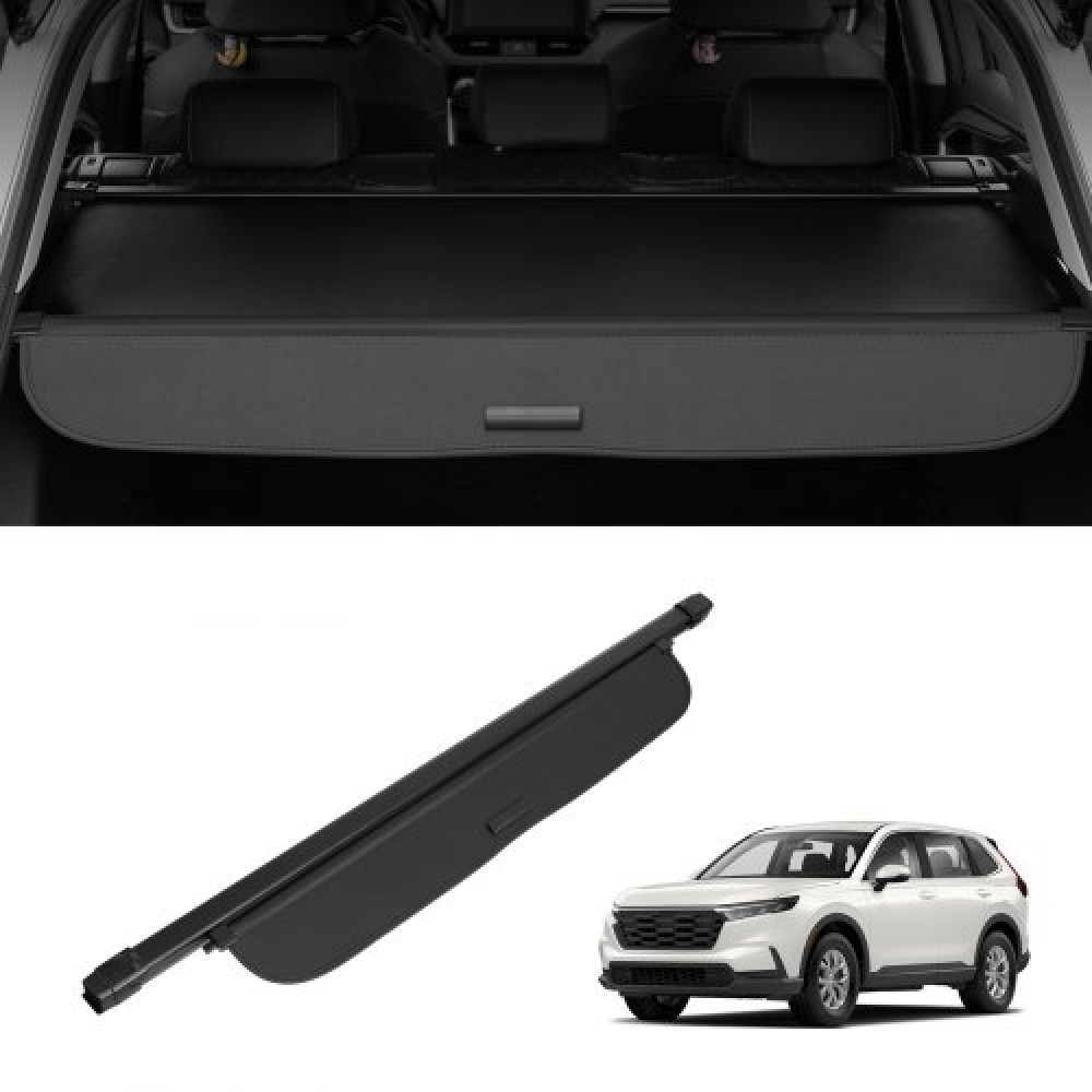 Πτυσσόμενο κάλυμμα φορτίου VEVOR για Honda, αναβαθμισμένο αδιάβροχο κάλυμμα πορτμπαγκάζ Ασπίδα ασφαλείας για Honda CRV 2023-2025 5θέσιο, ανθεκτικό στην υπεριώδη ακτινοβολία κάλυμμα πίσω πορτμπαγκάζ με κράμα αλουμινίου & δέρμα PVC