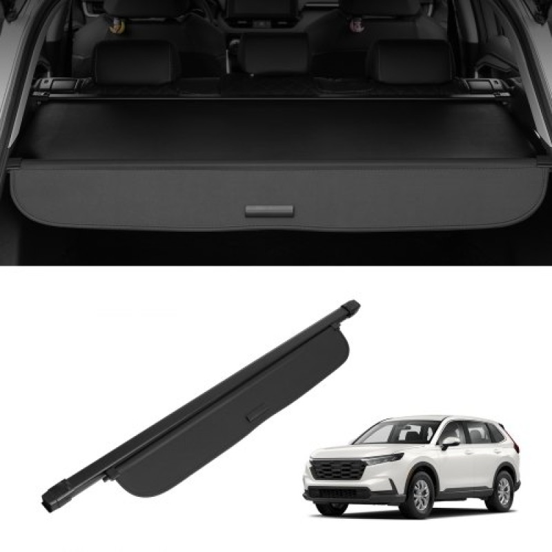 Πτυσσόμενο κάλυμμα φορτίου VEVOR για Honda, αναβαθμισμένο αδιάβροχο κάλυμμα πορτμπαγκάζ Ασπίδα ασφαλείας για Honda CRV 2023-2025 5θέσιο, ανθεκτικό στην υπεριώδη ακτινοβολία κάλυμμα πίσω πορτμπαγκάζ με κράμα αλουμινίου & δέρμα PVC