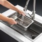 VEVOR 6 Pack Pans Hotel, 1/3 Size Anti-Jam Steam Pan, 0,8mm πάχος από ανοξείδωτο ατσάλι Επιτραπέζιο ταψί εστιατορίου, 4 ιντσών βαθύ εμπορικό επιτραπέζιο τηγάνι, τροφοδοσία αποθήκευσης τροφίμων, για βιομηχανική και επιστημονική