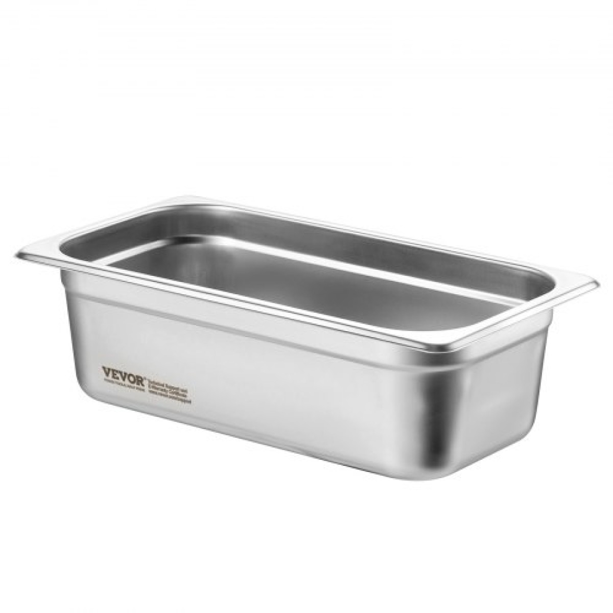 VEVOR 6 Pack Pans Hotel, 1/3 Size Anti-Jam Steam Pan, 0,8mm πάχος από ανοξείδωτο ατσάλι Επιτραπέζιο ταψί εστιατορίου, 4 ιντσών βαθύ εμπορικό επιτραπέζιο τηγάνι, τροφοδοσία αποθήκευσης τροφίμων, για βιομηχανική και επιστημονική