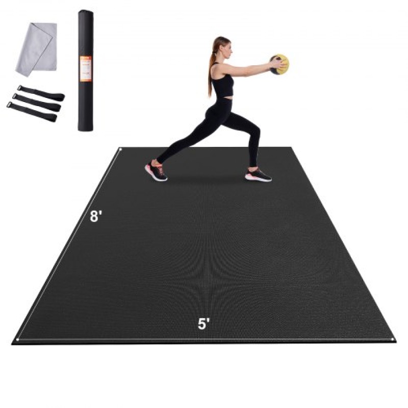 VEVOR Exercise Mat, αντιολισθητικό χαλάκι γιόγκα Gym Fitness Pilate Workout Mat (2,4x1,5 m)
