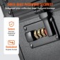 VEVOR Graded Card Storage Box, 4 Slots, Graded Sports Card Holder Case Cards with Coded Lock Foam Diviers, for 108 Graded Card PSA 76 BGS Graded Cards 84 SGC Cards 388 Top Loaders or 999+ Loose Cards