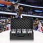 VEVOR Graded Card Storage Box, 4 Slots, Graded Sports Card Holder Case Cards with Coded Lock Foam Diviers, for 108 Graded Card PSA 76 BGS Graded Cards 84 SGC Cards 388 Top Loaders or 999+ Loose Cards