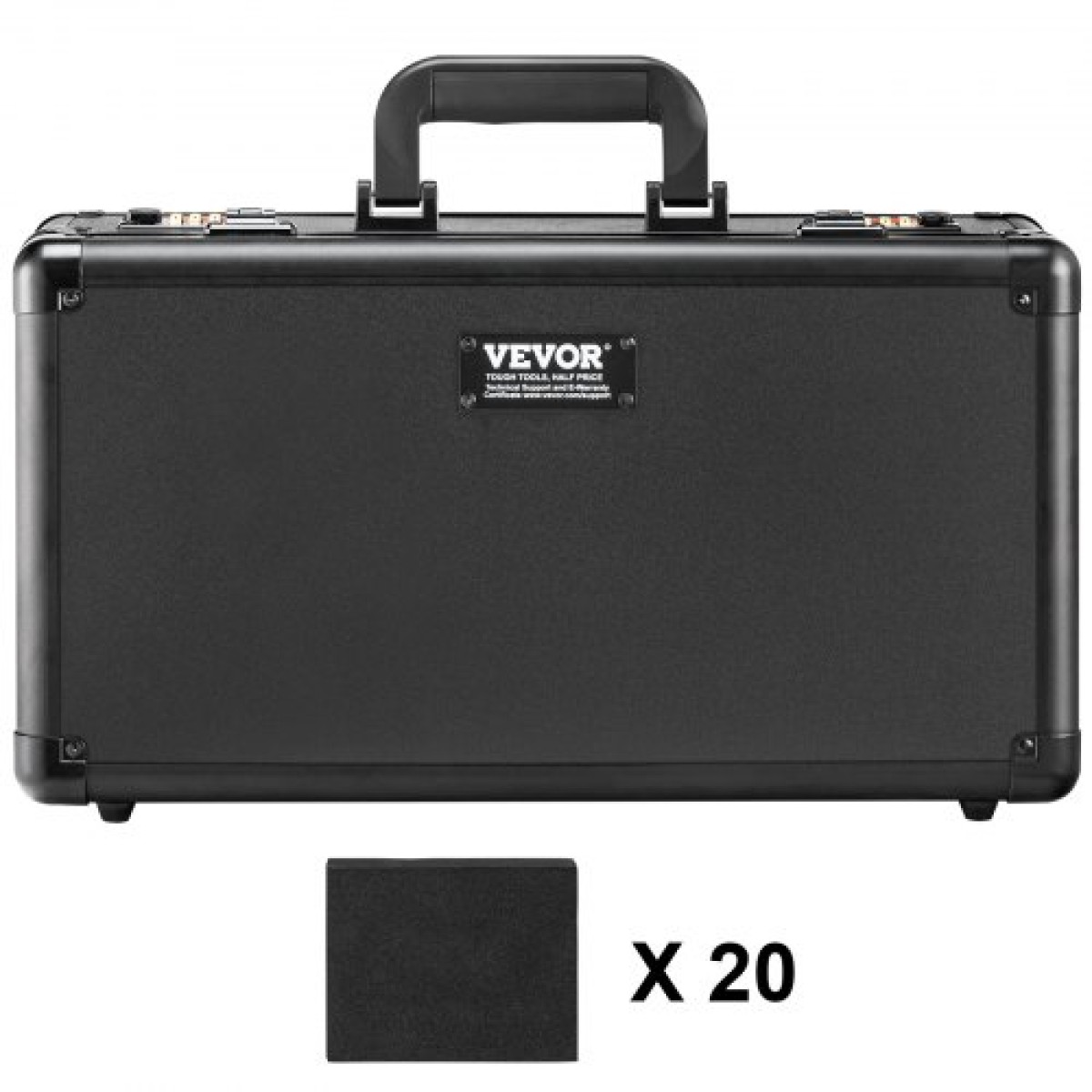 VEVOR Graded Card Storage Box, 4 Slots, Graded Sports Card Holder Case Cards with Coded Lock Foam Diviers, for 108 Graded Card PSA 76 BGS Graded Cards 84 SGC Cards 388 Top Loaders or 999+ Loose Cards