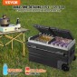 Ψυγείο αυτοκινήτου VEVOR, Ψυγείο αυτοκινήτου 12 Volt, φορητός καταψύκτης διπλής ζώνης 115 L με ρόδες και λαβή, -4℉-68℉, 12/24V DC και 100-240V AC ψύκτη συμπιεστή για εξωτερικούς χώρους, κάμπινγκ