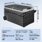 Ψυγείο αυτοκινήτου VEVOR, Ψυγείο αυτοκινήτου 12 Volt, φορητός καταψύκτης διπλής ζώνης 115 L με ρόδες και λαβή, -4℉-68℉, 12/24V DC και 100-240V AC ψύκτη συμπιεστή για εξωτερικούς χώρους, κάμπινγκ