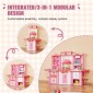VEVOR Kids Kitchen Playset, 3-in-1 Toddler Kitchen with Simulated Spray, Sounds and Lights, Play Kitchen Set with 74 PCS Σετ αξεσουάρ μαγειρικής για νήπια, παιδιά προσχολικής ηλικίας, παιδιά 3-8 ετών, ροζ