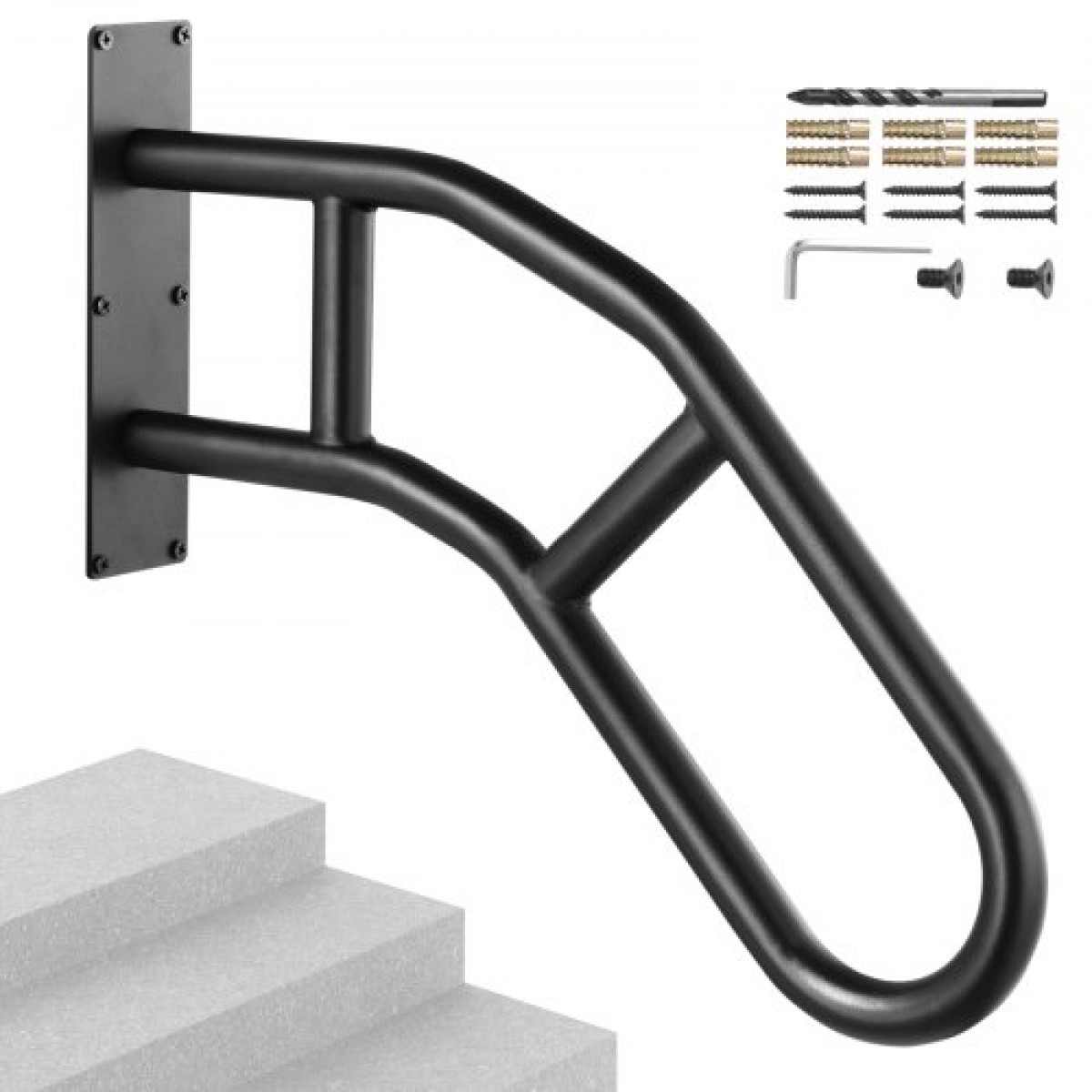 Κιγκλιδώματα VEVOR για σκαλοπάτια εξωτερικού χώρου 81,3 cm Κάγκελα ασφαλείας τοίχου για 1-3 σκαλοπάτια