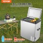 Ψυγείο αυτοκινήτου VEVOR, Ψυγείο αυτοκινήτου 12 Volt, φορητός καταψύκτης 70 L μονής ζώνης, -4℉-68℉ Ρυθμιζόμενο εύρος, 12/24V DC και 100-240V AC Compressor Cooler για εξωτερικούς χώρους, κάμπινγκ, RV