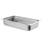 VEVOR 4 Pack Pans Hotel, Full Size Anti-Jam Steam Pan with Kap, 0,8mm πάχος από ανοξείδωτο ατσάλι Επιτραπέζιο ταψί 4 ιντσών, Βαθύ Εμπορικό Τηγάνι 4 ιντσών, Αποθηκευτικό τηγάνι τροφοδοσίας, για βιομηχανικό και επιστημονικό