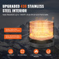 VEVOR Smokeless Fire Pit Stove Bonfire 71,1 cm Dia Wood Καύση Ανοξείδωτο