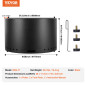 VEVOR Smokeless Fire Pit Stove Bonfire 71,1 cm Dia Wood Καύση Ανοξείδωτο