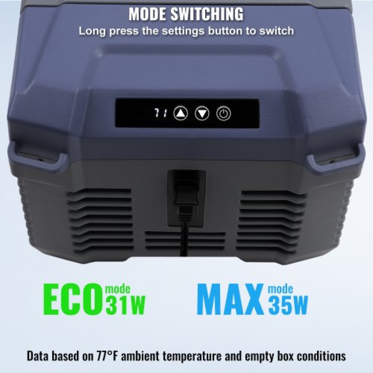 Ψυγείο αυτοκινήτου VEVOR, Ψυγείο αυτοκινήτου 12 Volt, Φορητός καταψύκτης 9 L μονής ζώνης, -4℉-68℉ Ρυθμιζόμενο εύρος, 12/24V DC και 100-240V AC ψύκτη συμπιεστή για εξωτερικούς χώρους, κάμπινγκ, RV