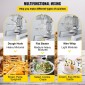 Μίξερ κουζίνας VEVOR Industrial Kitchen 15Qt 600W, 3 ταχύτητες ταχύτητας (110/178/390 RPM), Ανθεκτικό 110V, Περιλαμβάνει ανοξείδωτο μπολ, γάντζο ζύμης, σύρμα, χτυπητήρι, ιδανικό για εκπαιδευτικά ιδρύματα, αρτοποιεία, εστιατόρια