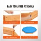 VEVOR Ξύλινο Sandbox με κάλυμμα, 75,6 x 75,6 x 9,1 σε οκταγωνικό Sand Box, Sand Pit με 4 καθίσματα και κάτω επένδυση, Παιδικό sandbox για εξωτερική αυλή, παραλία, πάρκο, δώρο για αγόρια, κορίτσια ηλικίας 3-12