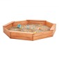 VEVOR Ξύλινο Sandbox με κάλυμμα, 75,6 x 75,6 x 9,1 σε οκταγωνικό Sand Box, Sand Pit με 4 καθίσματα και κάτω επένδυση, Παιδικό sandbox για εξωτερική αυλή, παραλία, πάρκο, δώρο για αγόρια, κορίτσια ηλικίας 3-12