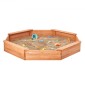 VEVOR Ξύλινο Sandbox με κάλυμμα, 75,6 x 75,6 x 9,1 σε οκταγωνικό Sand Box, Sand Pit με 4 καθίσματα και κάτω επένδυση, Παιδικό sandbox για εξωτερική αυλή, παραλία, πάρκο, δώρο για αγόρια, κορίτσια ηλικίας 3-12