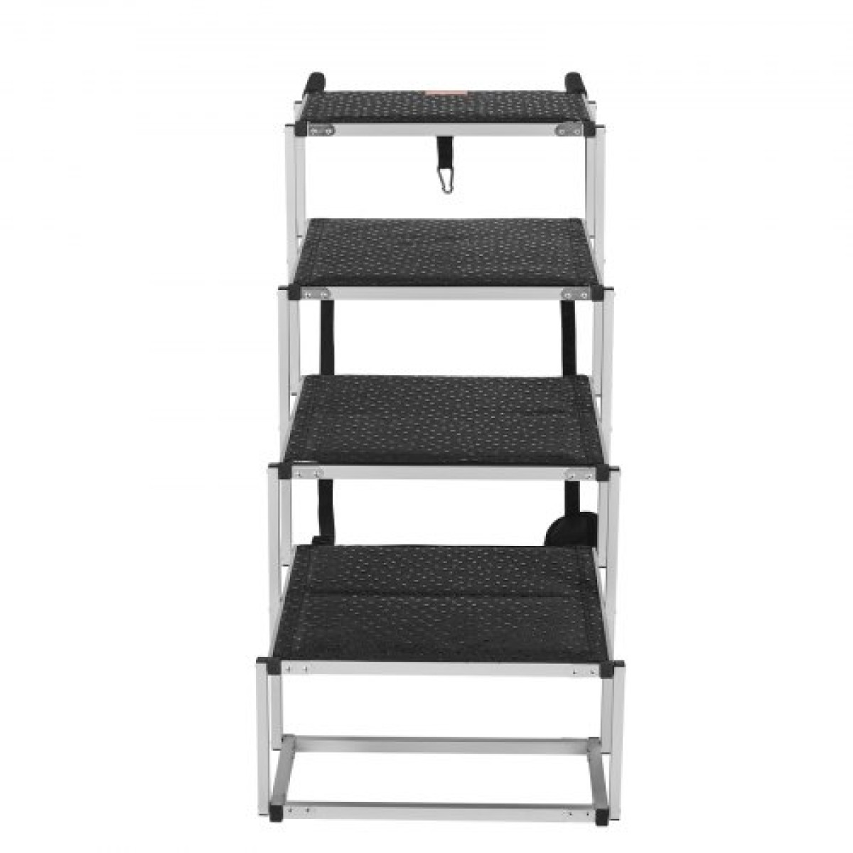 VEVOR Dog Stair for Cars Πτυσσόμενα σκαλοπάτια σκύλου 4 βημάτων Αλουμίνιο φορτία έως 113,4 kg