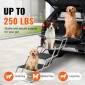 VEVOR Dog Stair for Cars Πτυσσόμενα σκαλοπάτια σκύλου 4 βημάτων Αλουμίνιο φορτία έως 113,4 kg