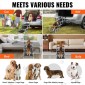 VEVOR Dog Stair for Cars Πτυσσόμενα σκαλοπάτια σκύλου 4 βημάτων Αλουμίνιο φορτία έως 113,4 kg