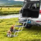 VEVOR Dog Stair for Cars Πτυσσόμενα σκαλοπάτια σκύλου 4 βημάτων Αλουμίνιο φορτία έως 113,4 kg