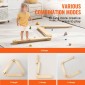 Βήμα πέτρες VEVOR Balance Beam, 3 ΤΕΜ Ξύλινες σανίδες ισορροπίας για μικρά παιδιά, παιχνίδι Montessori για παιδιά 2-6 ετών, Build Coordination and Gross Motor Skills, Γυμναστική σε εσωτερικούς & εξωτερικούς χώρους για κορίτσια Δώρο