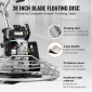 VEVOR Power Trowel, 38" τσιμεντοσπάτουλα Walk-Behind με λεπίδα φινιρίσματος, 6HP με αέριο λεία επιφάνεια από σκυρόδεμα, τσιμέντο βαρέως τύπου Commercial Screed Concrete με λεπίδα φινιρίσματος, πορτοκαλί