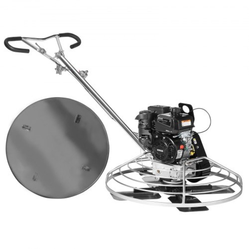VEVOR Power Trowel, 38" τσιμεντοσπάτουλα Walk-Behind με λεπίδα φινιρίσματος, 6HP με αέριο λεία επιφάνεια από σκυρόδεμα, τσιμέντο βαρέως τύπου Commercial Screed Concrete με λεπίδα φινιρίσματος, πορτοκαλί