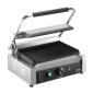 Εμπορική σχάρα Panini VEVOR, Ηλεκτρικό σάντουιτς Panini Maker 2200W, Ανοξείδωτη ψησταριά σάντουιτς με χειρολαβή και έλεγχο θερμοκρασίας, 34x23 cm Πλήρης αυλάκωση εμαγιέ πλάκα, για μπριζόλα χάμπουργκερ μπέικον