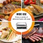 Εμπορική σχάρα Panini VEVOR, Ηλεκτρικό σάντουιτς Panini Maker 2200W, Ανοξείδωτη ψησταριά σάντουιτς με χειρολαβή και έλεγχο θερμοκρασίας, 34x23 cm Πλήρης αυλάκωση εμαγιέ πλάκα, για μπριζόλα χάμπουργκερ μπέικον