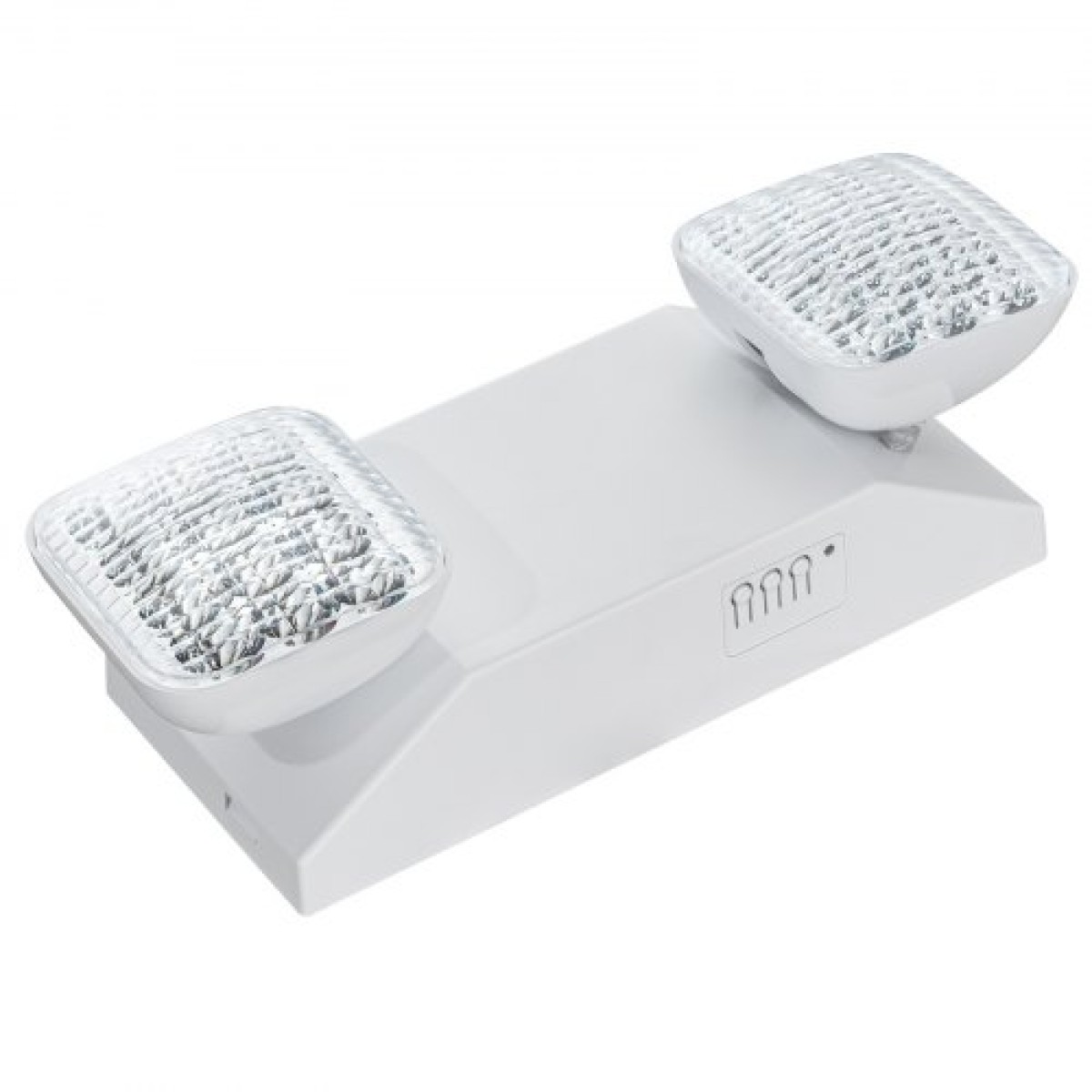 VEVOR 24 Pack Εμπορικό φως έκτακτης ανάγκης, 3W, Λευκό LED φωτιστικά για έξοδο έκτακτης ανάγκης με εφεδρική μπαταρία 180 λεπτών ρυθμιζόμενη 2 LED τετράγωνη βάση κεφαλής, οροφής ή τοίχου για διακοπές ρεύματος σε επιχειρήσεις