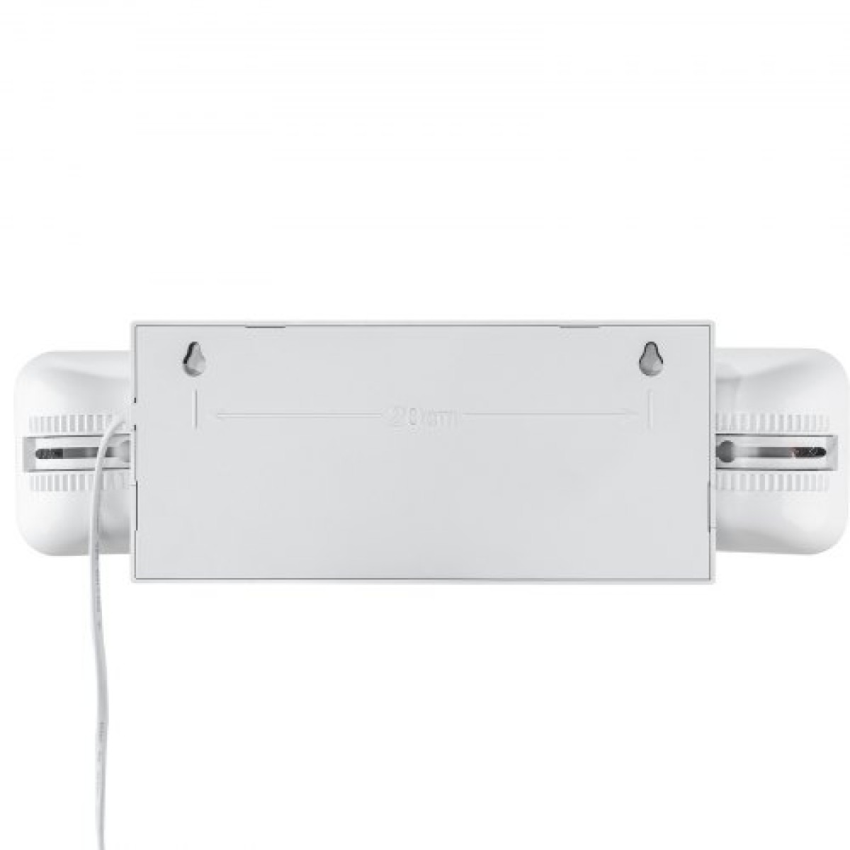 VEVOR 24 Pack Εμπορικό φως έκτακτης ανάγκης, 3W, Λευκό LED φωτιστικά για έξοδο έκτακτης ανάγκης με εφεδρική μπαταρία 180 λεπτών ρυθμιζόμενη 2 LED τετράγωνη βάση κεφαλής, οροφής ή τοίχου για διακοπές ρεύματος σε επιχειρήσεις
