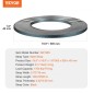 Πηνίο VEVOR Steel Strapping, 19 mm x 0,55 mm x 500 m, Μεταλλικό ρολό ταινίας που αντέχει σε σκληρό περιβάλλον, 771 kg Αντοχή σε θραύση, Πηνίο ιμάντων παλέτας βαρέως τύπου για συσκευασία παλετών