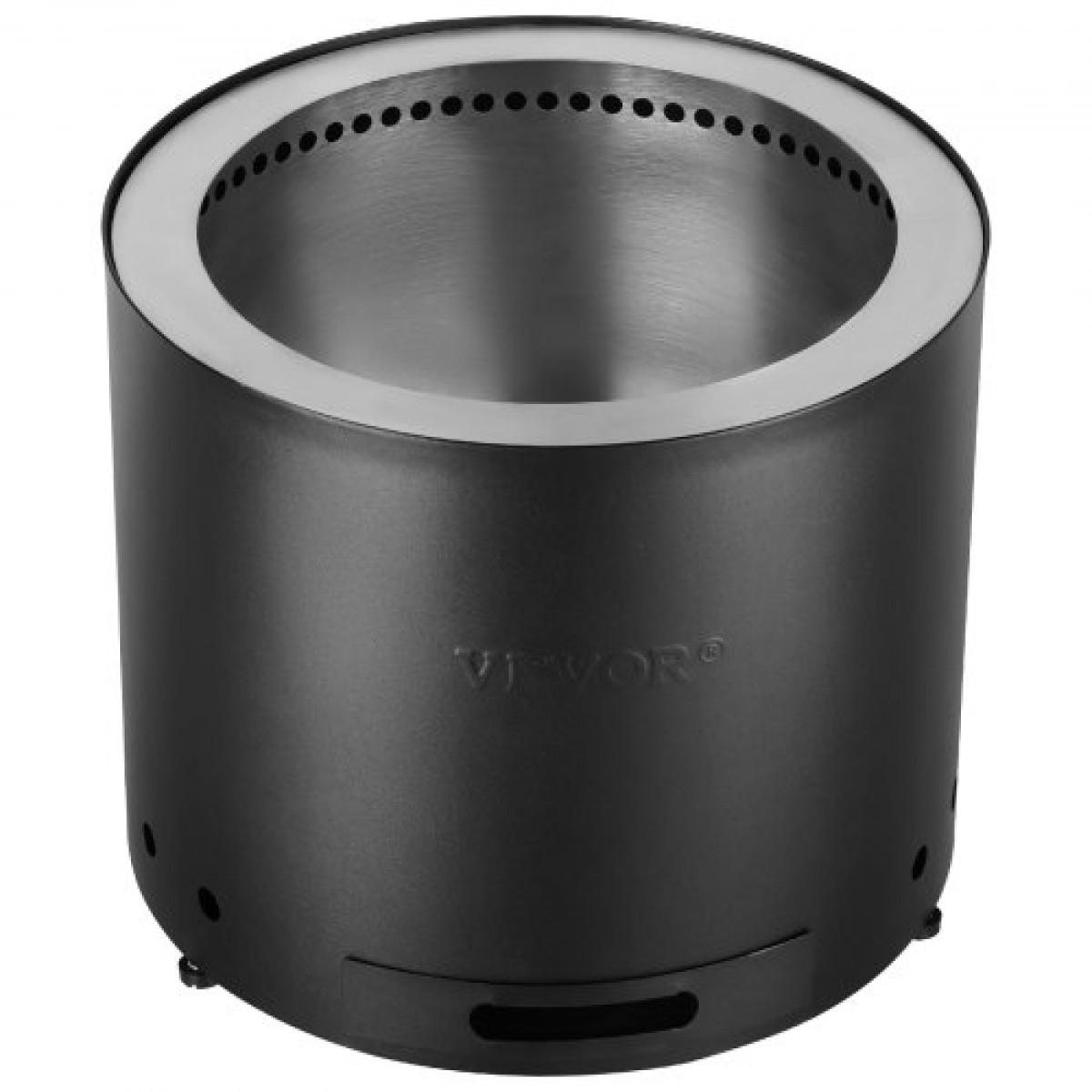 VEVOR Smokeless Fire Pit Sove Bonfire, Υ: 12,6 ίντσες x Διάμετρος: 15 ίντσες, Ξύλινα τζάκια με αποσπώμενο δοχείο στάχτης, εσωτερικό φορητό εξωτερικό τζάκι από ανοξείδωτο χάλυβα SUS430, Ιδανικό για κάμπινγκ σε εξωτερικό αίθριο