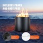 VEVOR Smokeless Fire Pit Sove Bonfire, Υ: 12,6 ίντσες x Διάμετρος: 15 ίντσες, Ξύλινα τζάκια με αποσπώμενο δοχείο στάχτης, εσωτερικό φορητό εξωτερικό τζάκι από ανοξείδωτο χάλυβα SUS430, Ιδανικό για κάμπινγκ σε εξωτερικό αίθριο