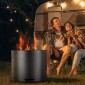 VEVOR Smokeless Fire Pit Sove Bonfire, Υ: 12,6 ίντσες x Διάμετρος: 15 ίντσες, Ξύλινα τζάκια με αποσπώμενο δοχείο στάχτης, εσωτερικό φορητό εξωτερικό τζάκι από ανοξείδωτο χάλυβα SUS430, Ιδανικό για κάμπινγκ σε εξωτερικό αίθριο