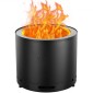 VEVOR Smokeless Fire Pit Sove Bonfire, Υ: 12,6 ίντσες x Διάμετρος: 15 ίντσες, Ξύλινα τζάκια με αποσπώμενο δοχείο στάχτης, εσωτερικό φορητό εξωτερικό τζάκι από ανοξείδωτο χάλυβα SUS430, Ιδανικό για κάμπινγκ σε εξωτερικό αίθριο