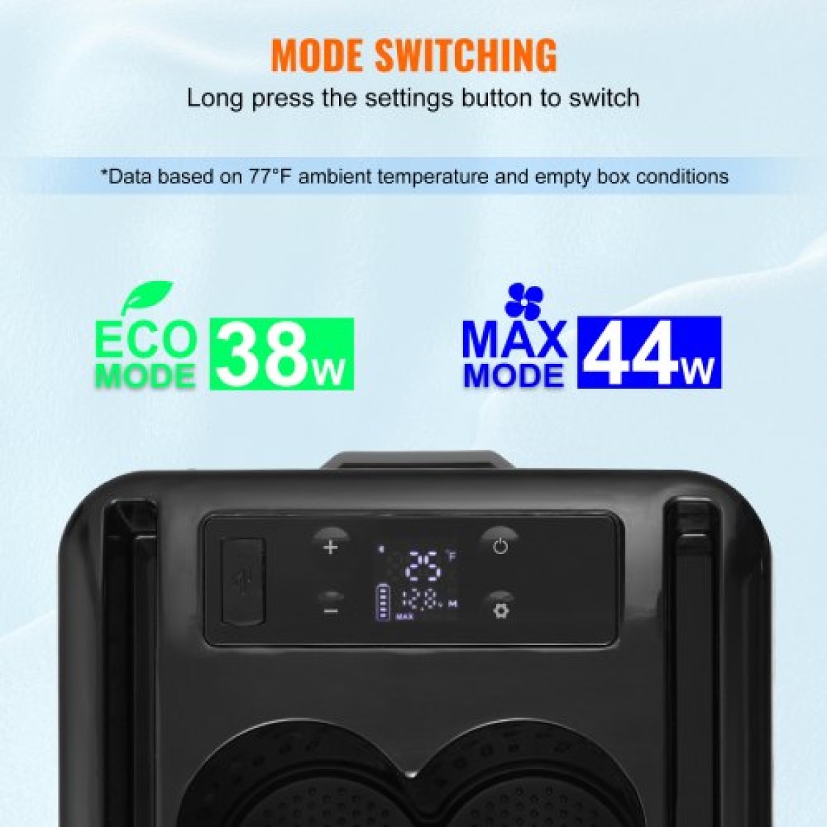 Ψυγείο αυτοκινήτου VEVOR, 12 Volt υποβραχιόνιο αυτοκινήτου Ψυγείο Ψυγείο, 15 L Μονοζωνική φορητή κατάψυξη, -4℉-68℉ Ρυθμιζόμενο εύρος, 12/24V DC και 100-240V AC συμπιεστής ψύκτη για εξωτερικούς χώρους, κάμπινγκ
