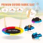 VEVOR Swing Swing για Backyard, 440lbs Load Capacity Swing Set, με 1 Saucer Swing Seat, 1 Belt Swing Seat, Heavy Duty A-Frame Metal Swing Stand και ρυθμιζόμενο σχοινί, Swingset Outdoor για παιδιά