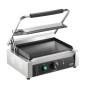 Εμπορική σχάρα Panini VEVOR, Ηλεκτρικό σάντουιτς Panini Maker 2200W, Ανοξείδωτη ψησταριά σάντουιτς με χειρολαβή και έλεγχο θερμοκρασίας, 34x23 cm Πλήρης επίπεδη εμαγιέ πλάκα, για μπριζόλα χάμπουργκερ μπέικον
