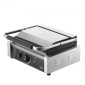Εμπορική σχάρα Panini VEVOR, Ηλεκτρικό σάντουιτς Panini Maker 2200W, Ανοξείδωτη ψησταριά σάντουιτς με χειρολαβή και έλεγχο θερμοκρασίας, 34x23 cm Πλήρης επίπεδη εμαγιέ πλάκα, για μπριζόλα χάμπουργκερ μπέικον