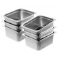 VEVOR 6 Pack Pans Hotel, 1/2 Size Anti-Jam Steam Pan, 0,8mm πάχος από ανοξείδωτο ατσάλι Επιτραπέζιο ταψί εστιατορίου, 6 ιντσών βαθύ εμπορικό επιτραπέζιο τηγάνι, τροφοδοσία αποθήκευσης τροφίμων, για βιομηχανικό και επιστημονικό