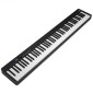 VEVOR 88 Key Folding Keyboard Piano, Bluetooth & MIDI, Φορητό ηλεκτρονικό ψηφιακό αναδιπλούμενο πιάνο με τσάντα πεντάλ για διατήρηση Ακουστικά με πλήκτρα αφής, επαναφορτιζόμενα για αρχάριους έφηβους, ενήλικες, μαύρο