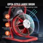 Μηχάνημα καθαρισμού αποχέτευσης VEVOR 23m x 10,5mm, Χειροκίνητη τροφοδοσία Sewer Snake Auger with 4 Cutters & ποδοδιακόπτης που ενεργοποιείται με αέρα για σωλήνες 50mm έως 100mm