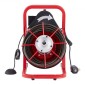 Μηχάνημα καθαρισμού αποχέτευσης VEVOR 23m x 10,5mm, Χειροκίνητη τροφοδοσία Sewer Snake Auger with 4 Cutters & ποδοδιακόπτης που ενεργοποιείται με αέρα για σωλήνες 50mm έως 100mm