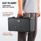 Κουτί αποθήκευσης καρτών VEVOR Graded Card Slots, 4 Slots, Graded Sports Card Holder Case Cards with Key Lock Foam Dividers, for 96 Graded Card PSA 68 BGS Graded Cards 76 SGC Cards 348 Top Loaders or 999+ Loose Cards