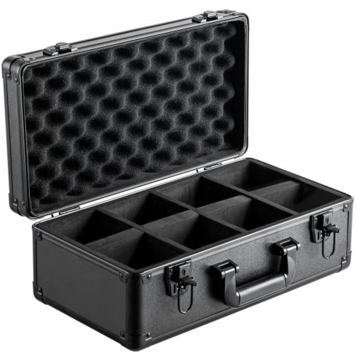 Κουτί αποθήκευσης καρτών VEVOR Graded Card Slots, 4 Slots, Graded Sports Card Holder Case Cards with Key Lock Foam Dividers, for 96 Graded Card PSA 68 BGS Graded Cards 76 SGC Cards 348 Top Loaders or 999+ Loose Cards
