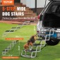 VEVOR Dog Stair for Cars Πτυσσόμενα σκαλοπάτια σκύλου 5 βημάτων Αλουμίνιο φορτία έως 68 κιλά