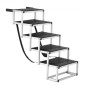 VEVOR Dog Stair for Cars Πτυσσόμενα σκαλοπάτια σκύλου 5 βημάτων Αλουμίνιο φορτία έως 68 κιλά